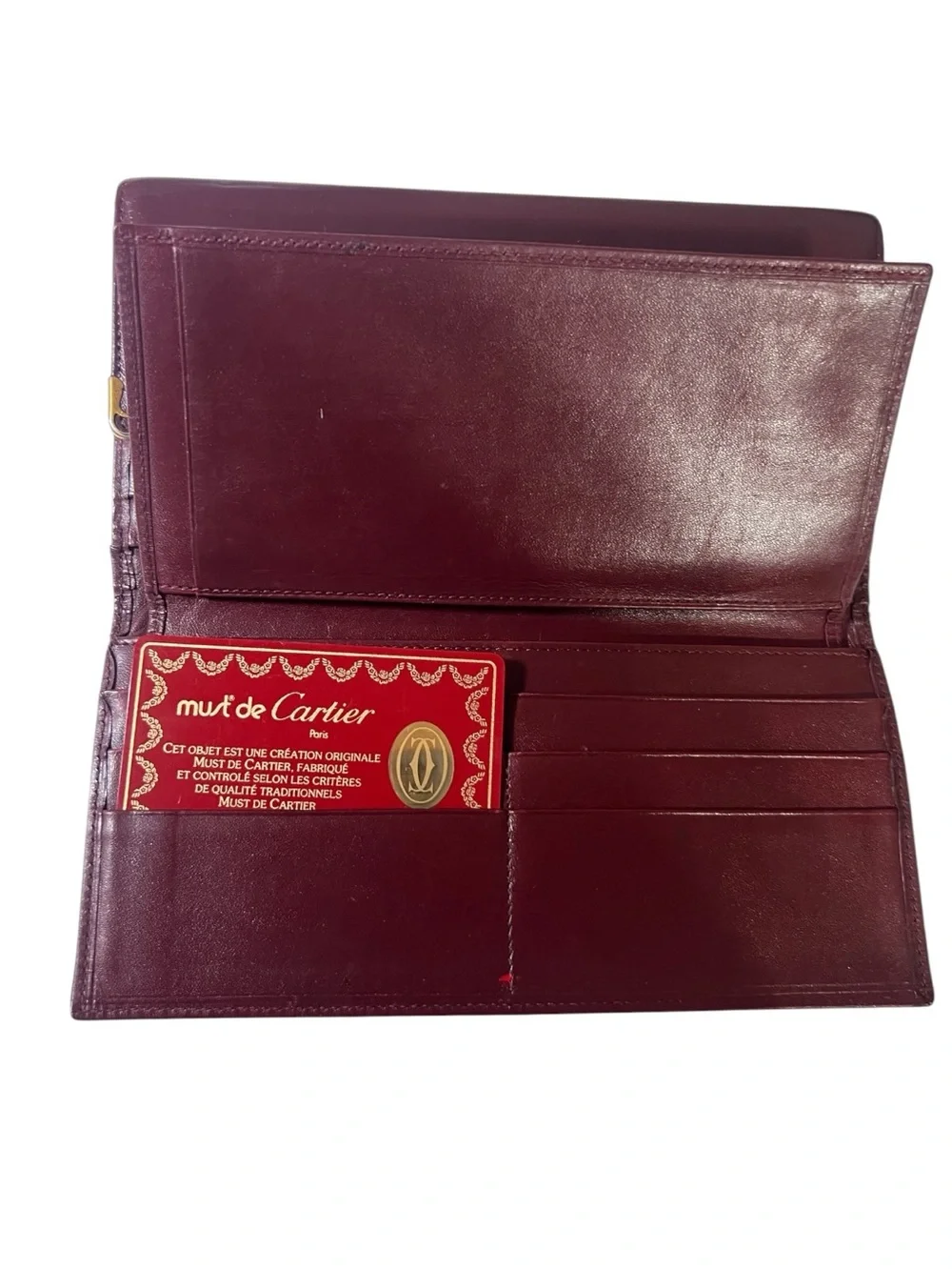 Cartier leather card